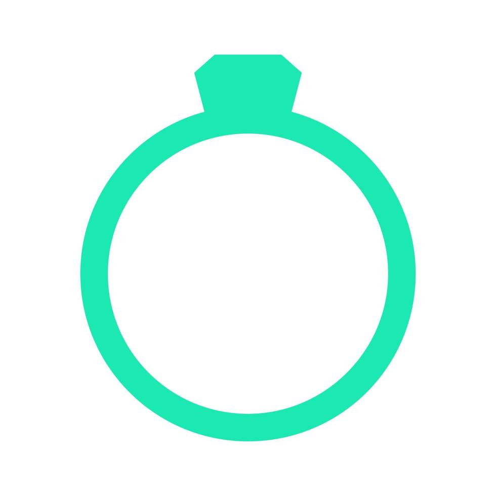 Diamond ring illustrated on a white background vector