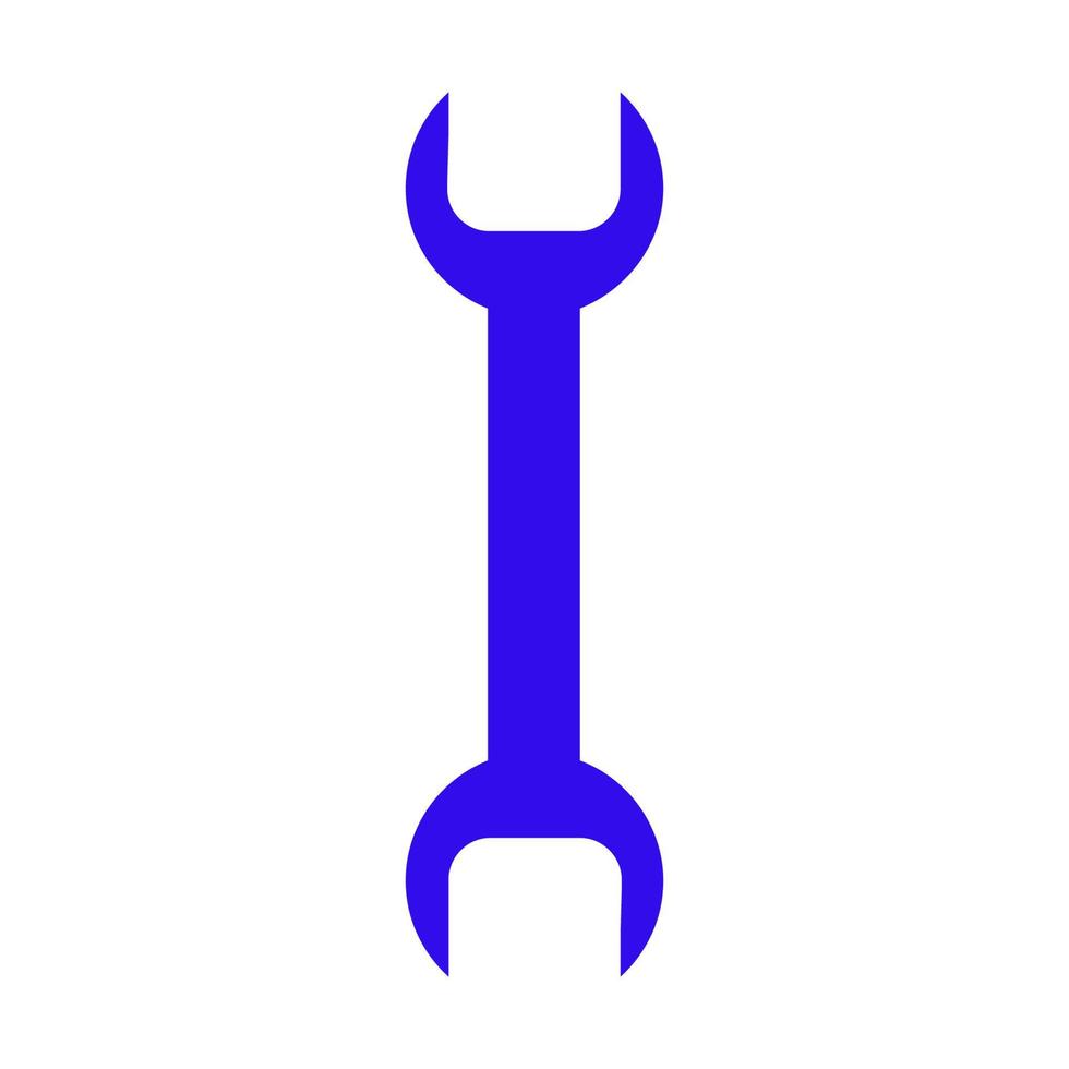 Wrench illustrated on white background vector