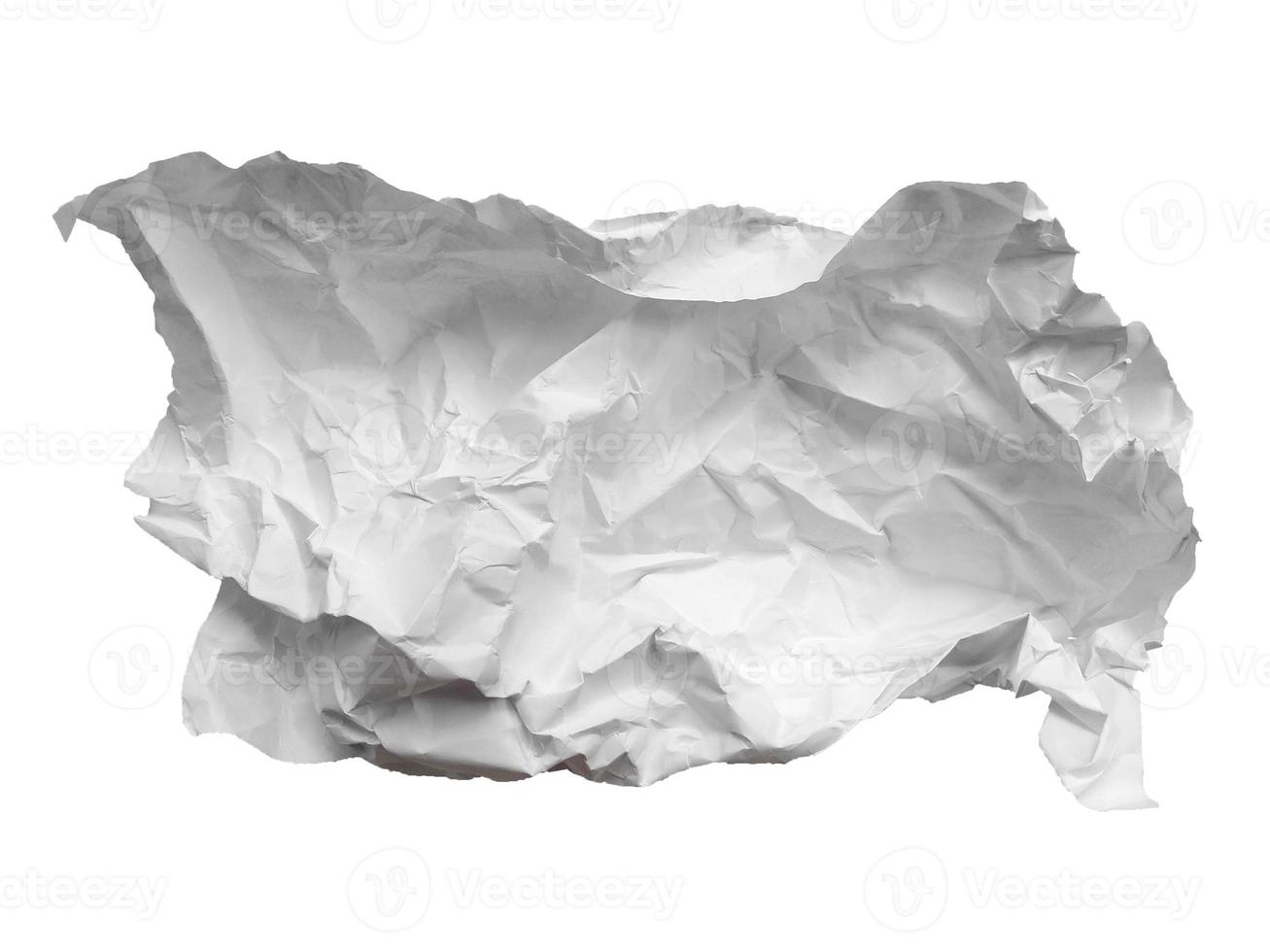 White crumpled paper texture for background photo