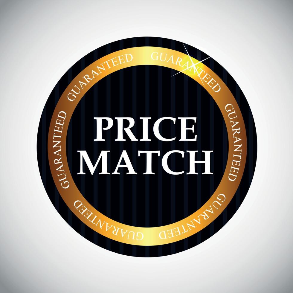 Price Match Label Vector Illustration