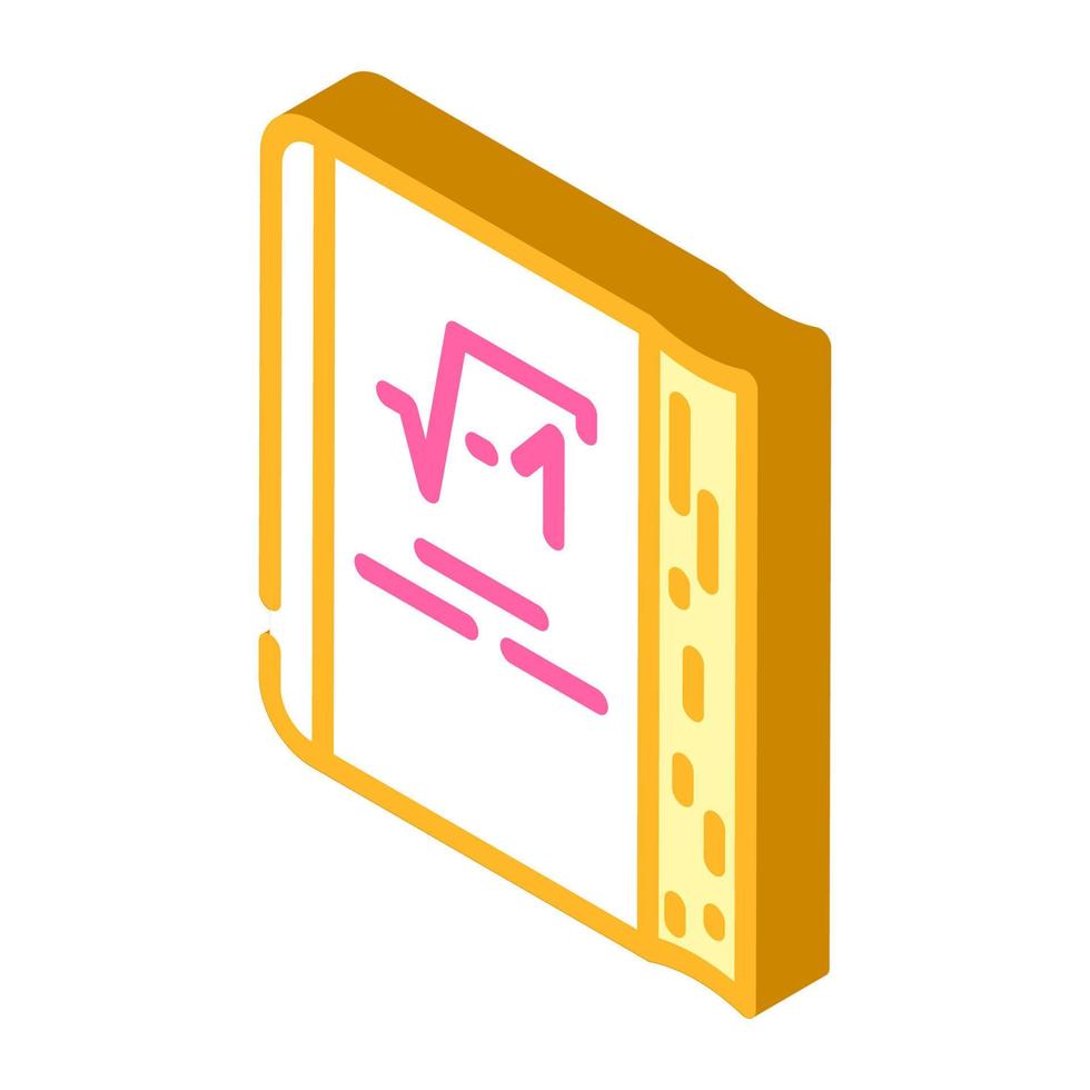 book educational isometric icon vector illustration