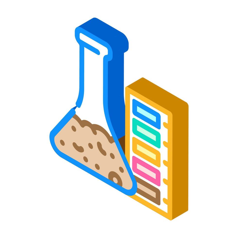 acidity of peat isometric icon vector illustration