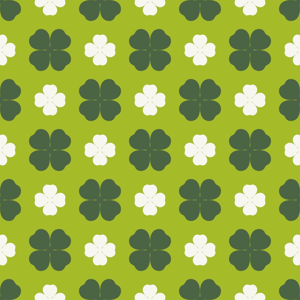 Clover seamless pattern vector