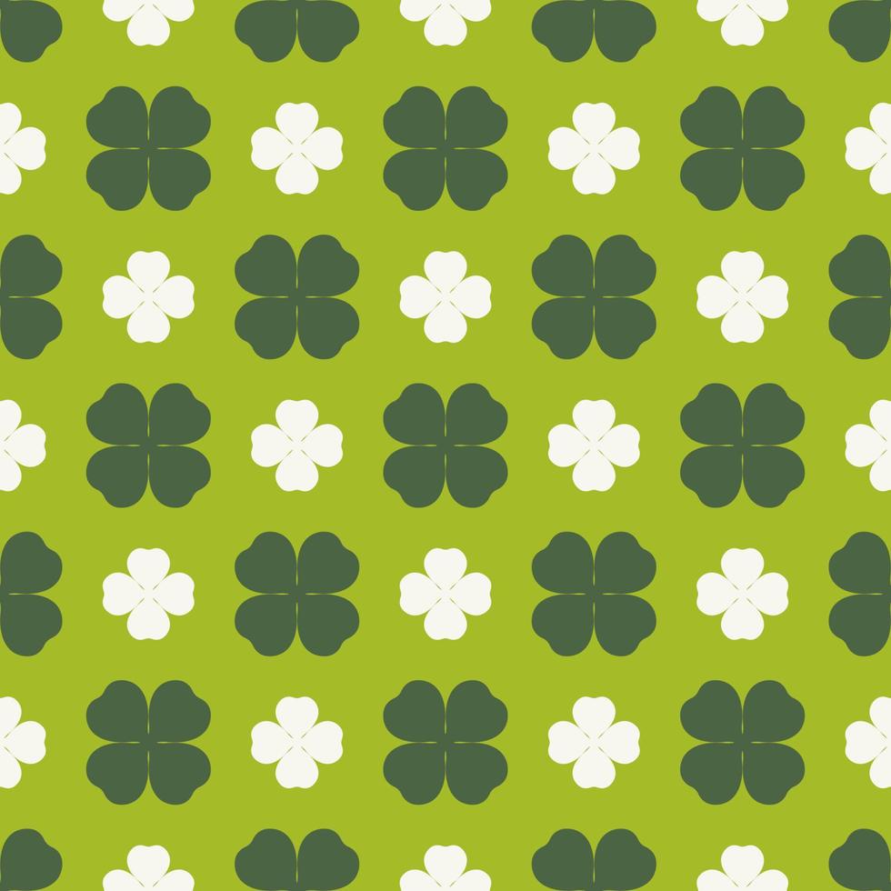 Clover seamless pattern vector