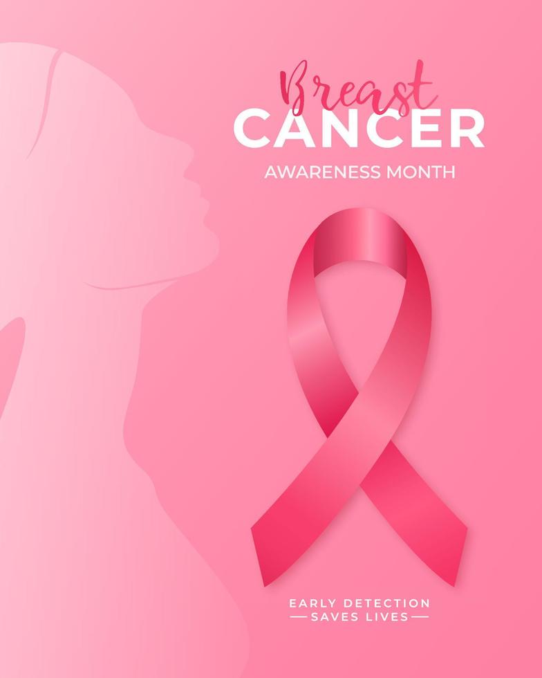 Vector design for Breast Cancer awareness month campaign.