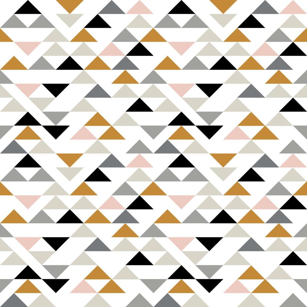 Triangle seamless pattern. Modern abstract geometric background with triangles. vector