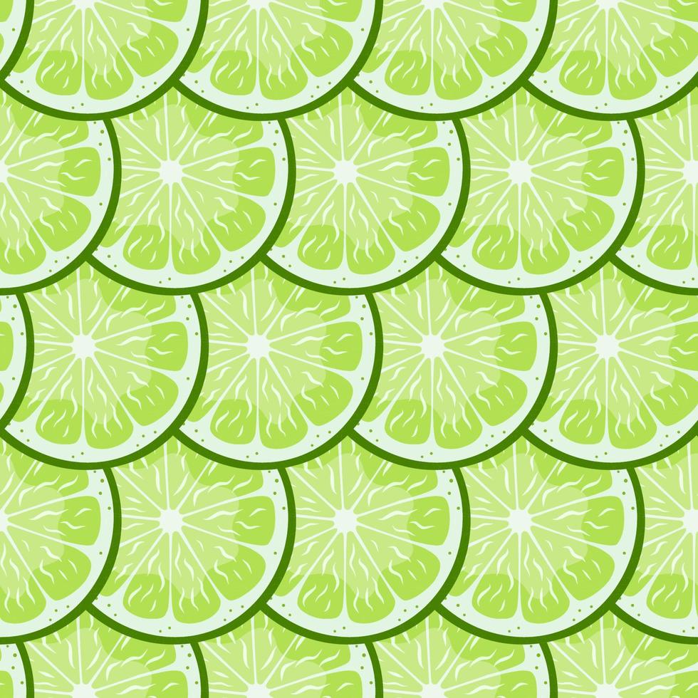 Lime seamless pattern. vector