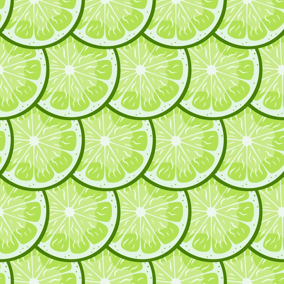 Lime seamless pattern. vector