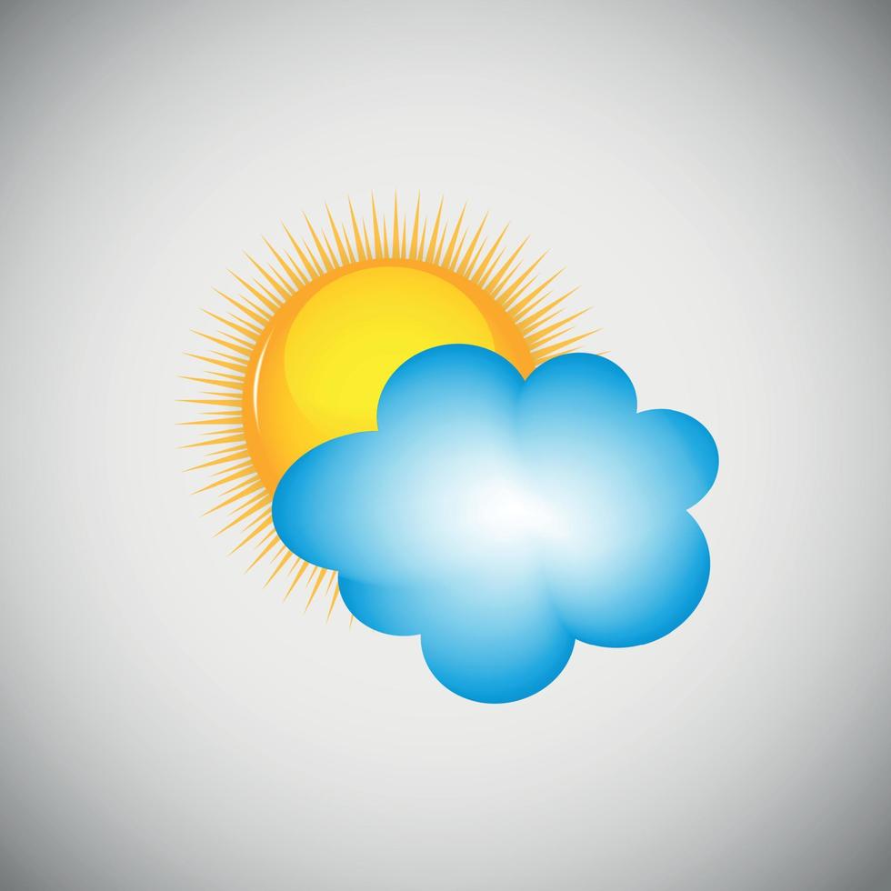 Weather wood application icons vector