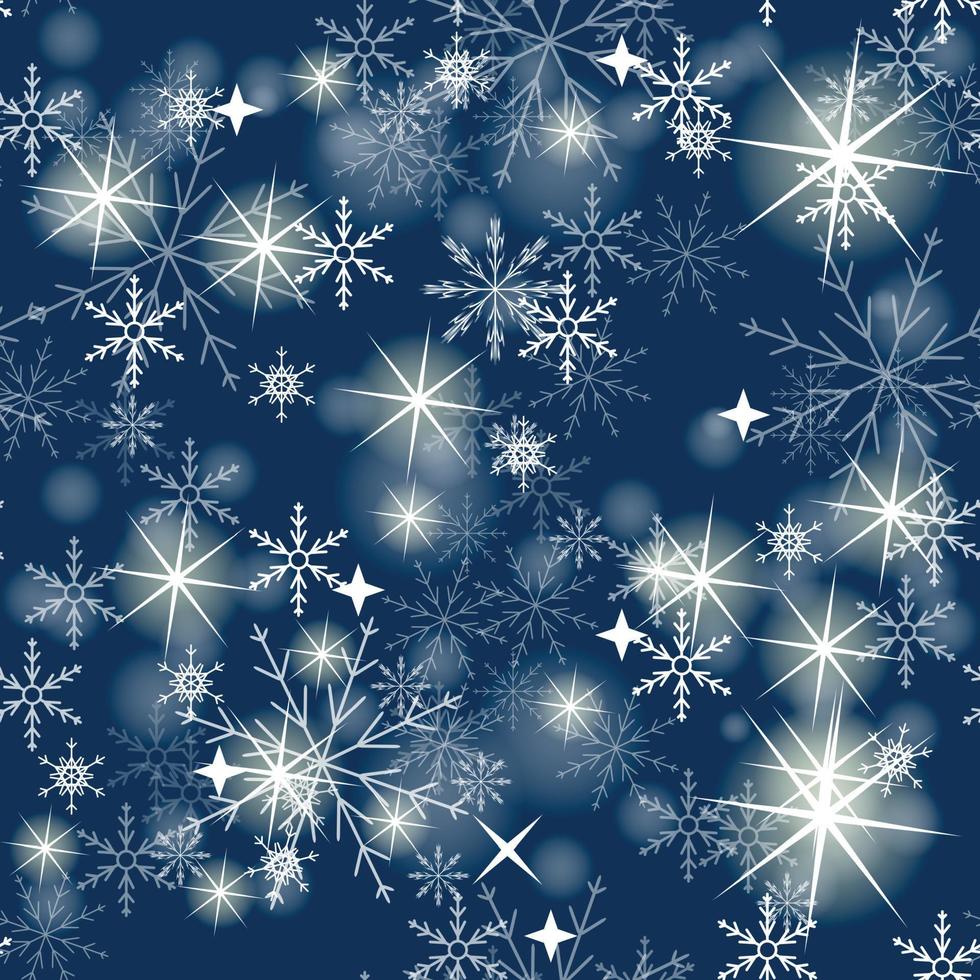 seamless snowflakes background. Vector illustration