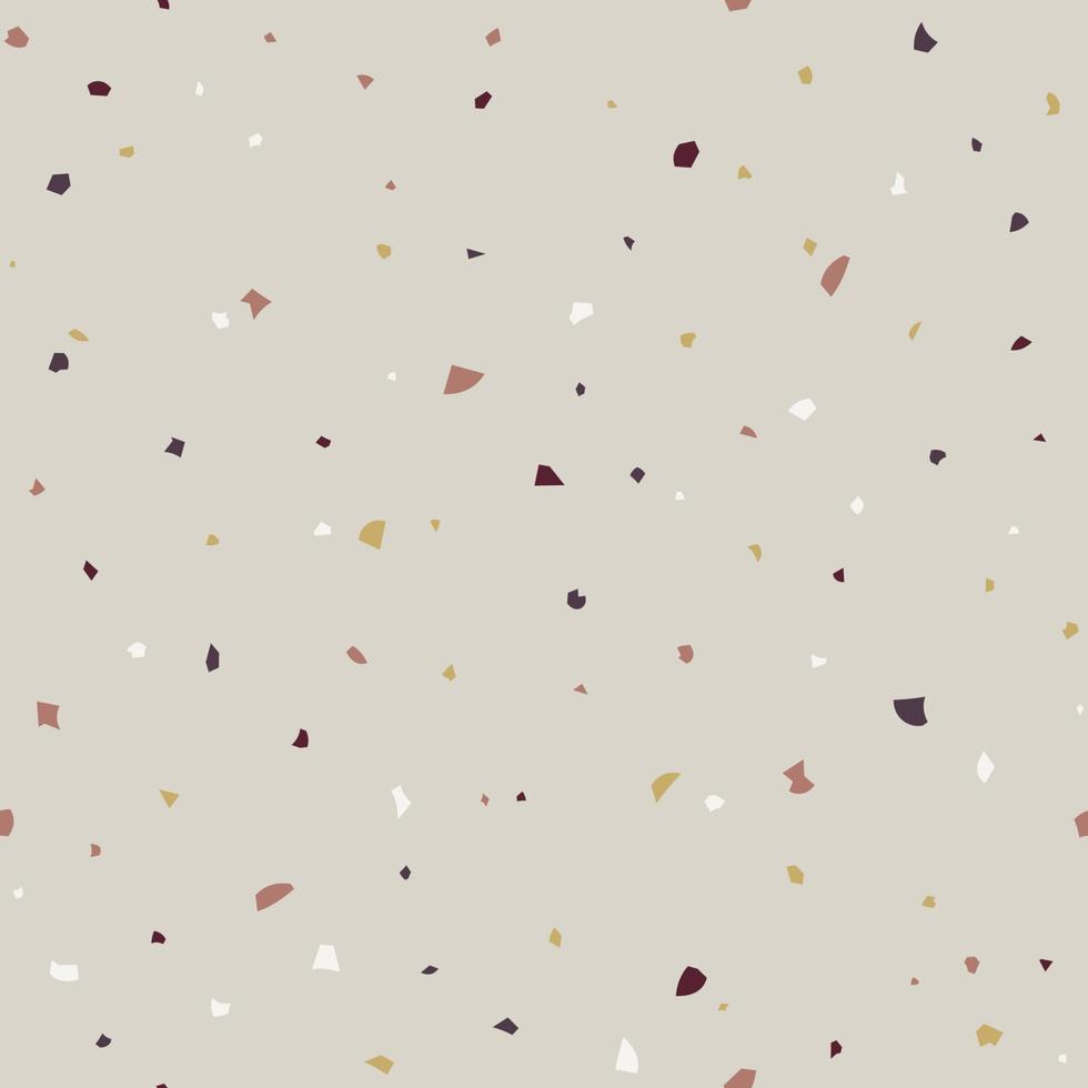 Abstract seamless pattern in terrazzo style. vector