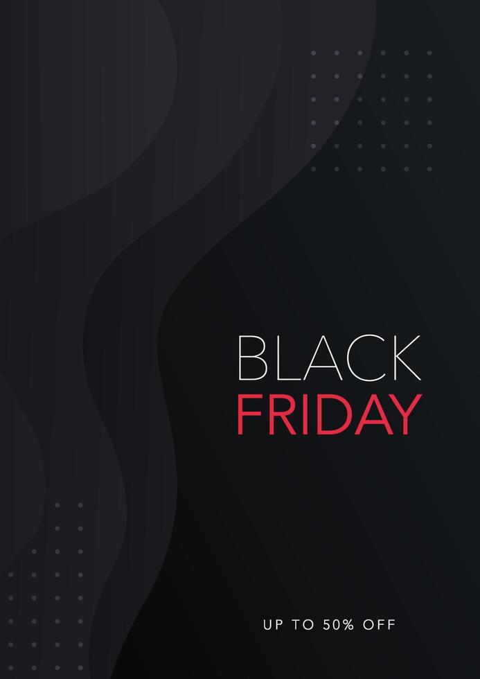 Black Friday sale banner. vector