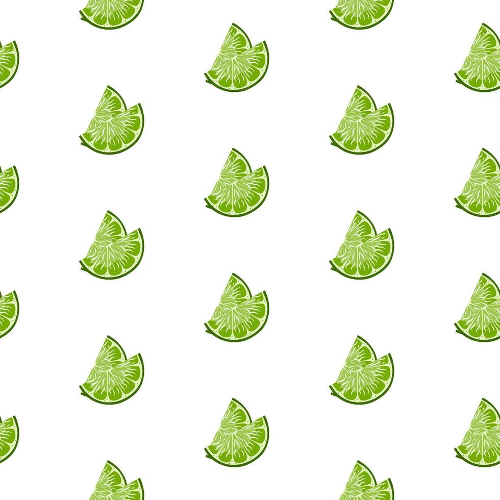 Lime seamless pattern. vector
