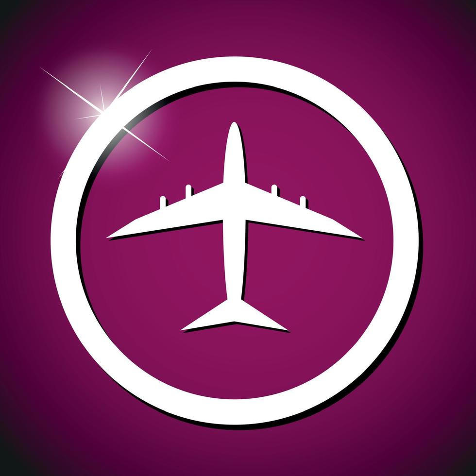 plane icon vector illustration