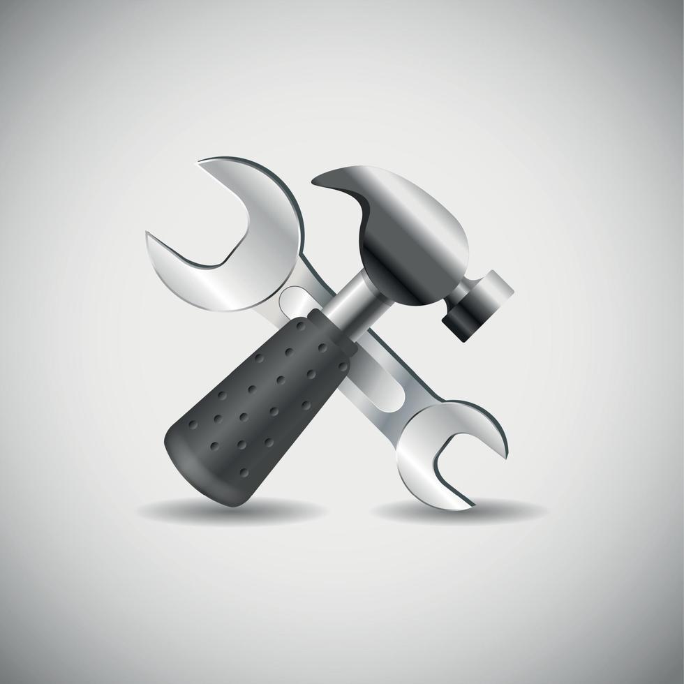 Tools wood application icons vector illustration