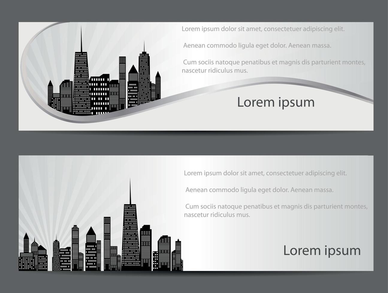 vector illustration of cities silhouette