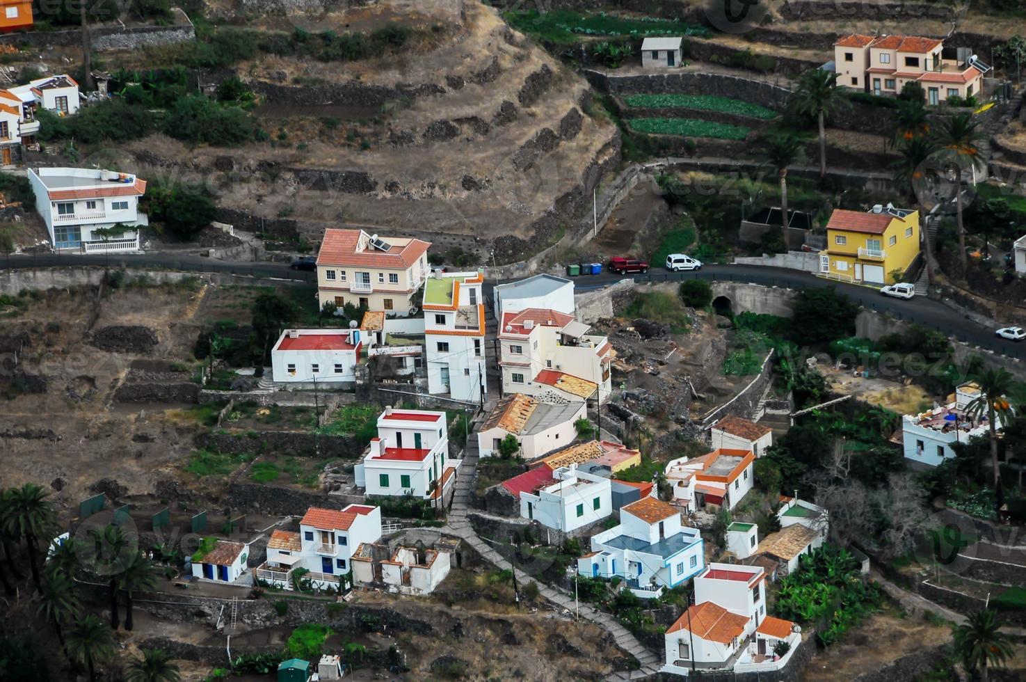 Typical Colored Colonial Spanish Building photo