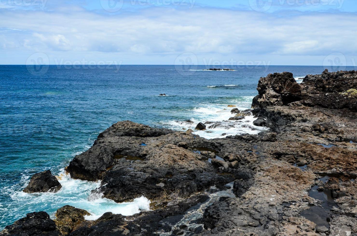 Aerial View of the coast photo