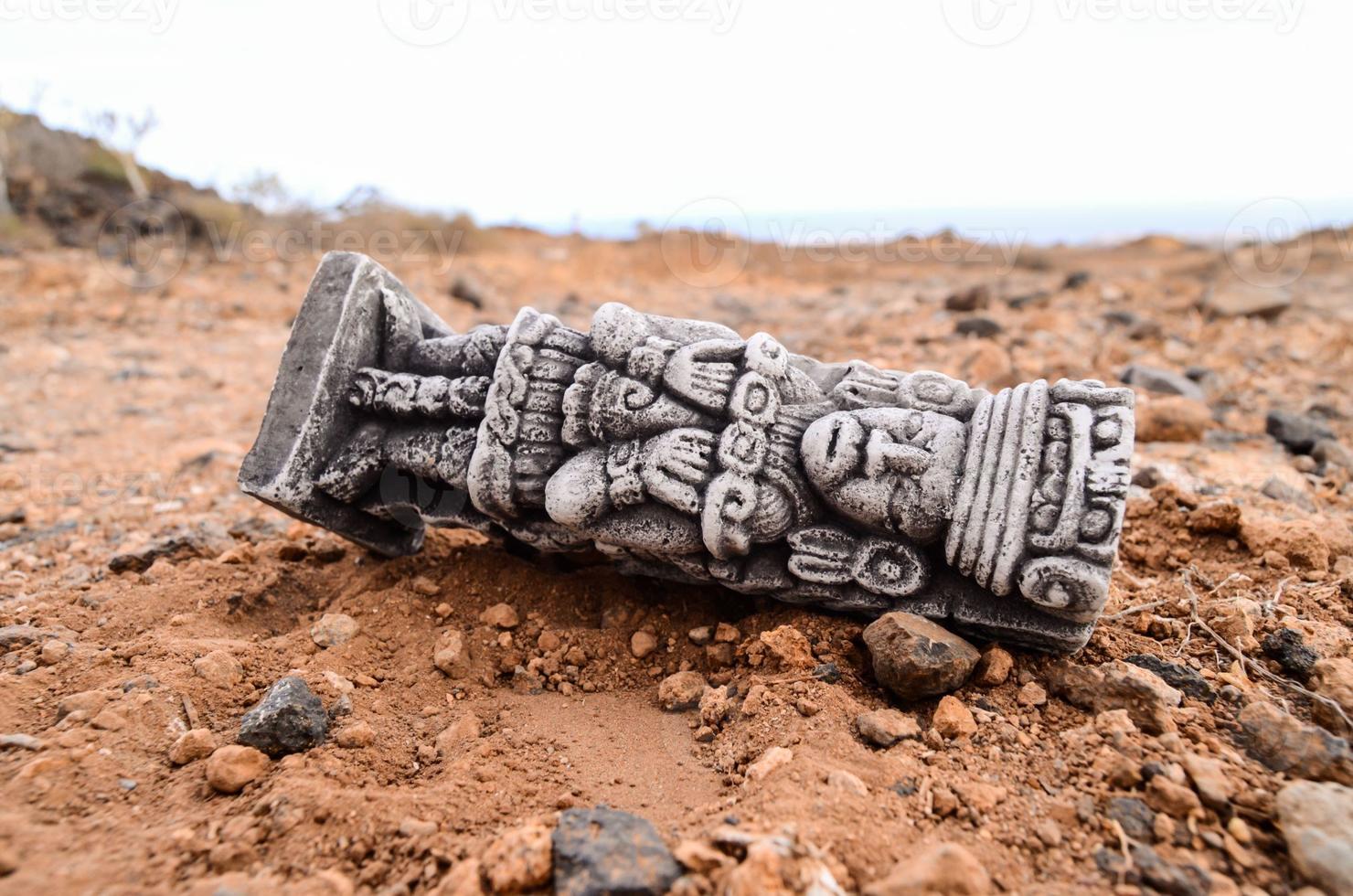 Ancient Mayan Statue photo