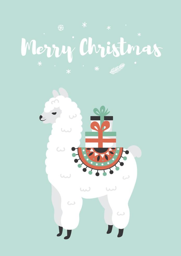 Merry Christmas greeting card. vector