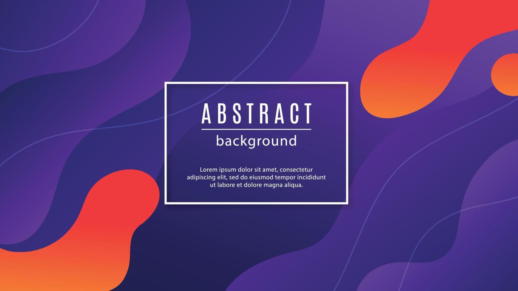 Abstract gradient background. Fluid shapes composition. vector