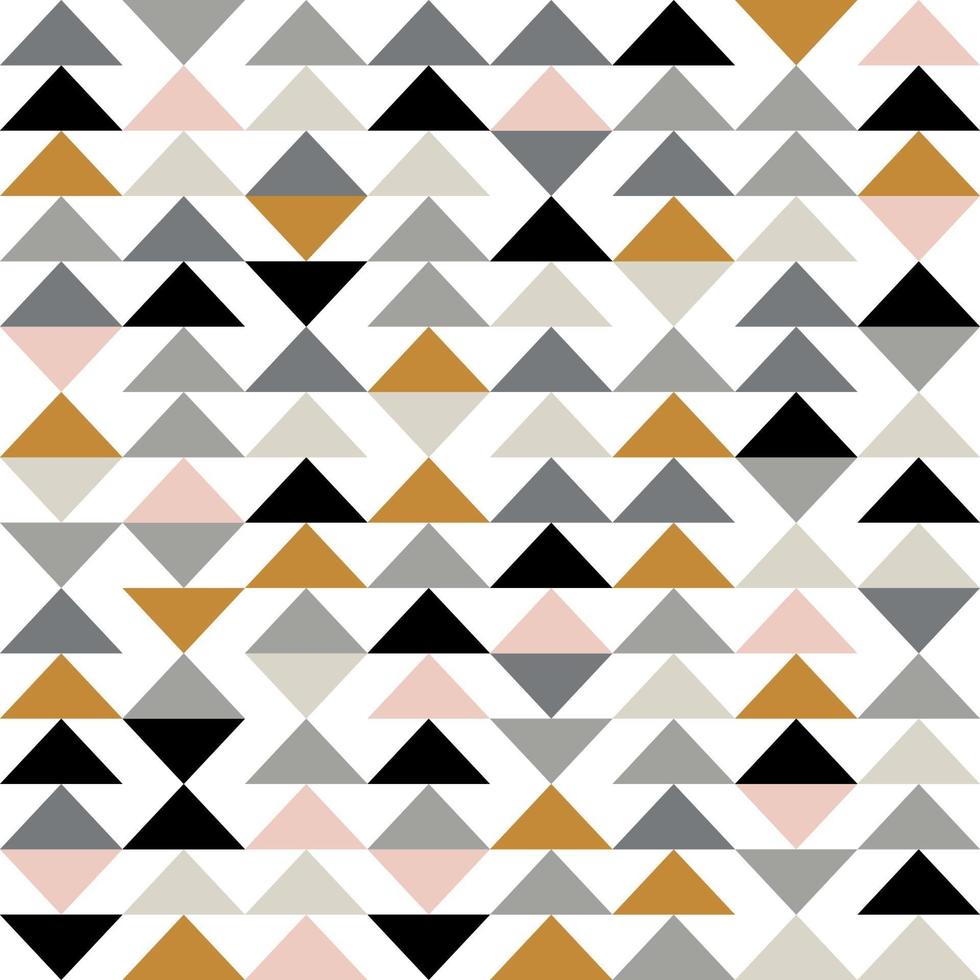 Triangle seamless pattern. Modern abstract geometric background with triangles. vector