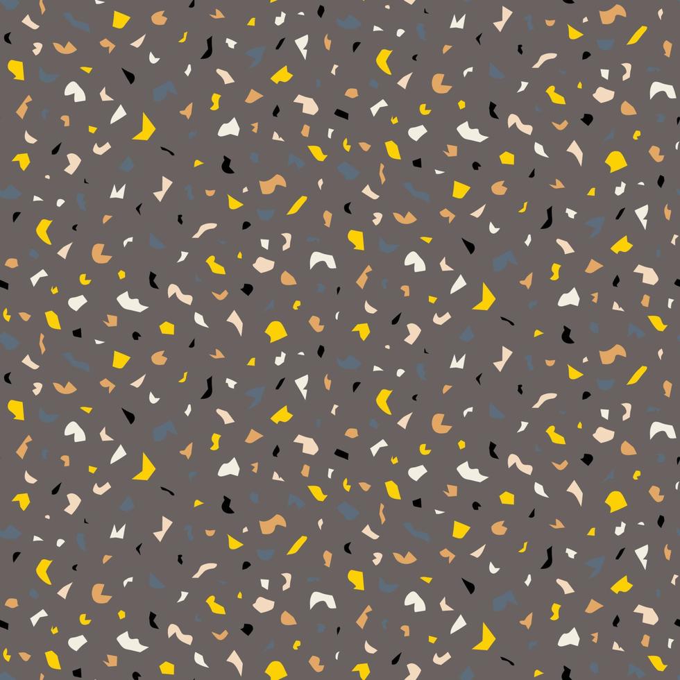 Abstract seamless pattern in terrazzo style. Vector background. Print for wallpaper, backdrop, fabric, etc.