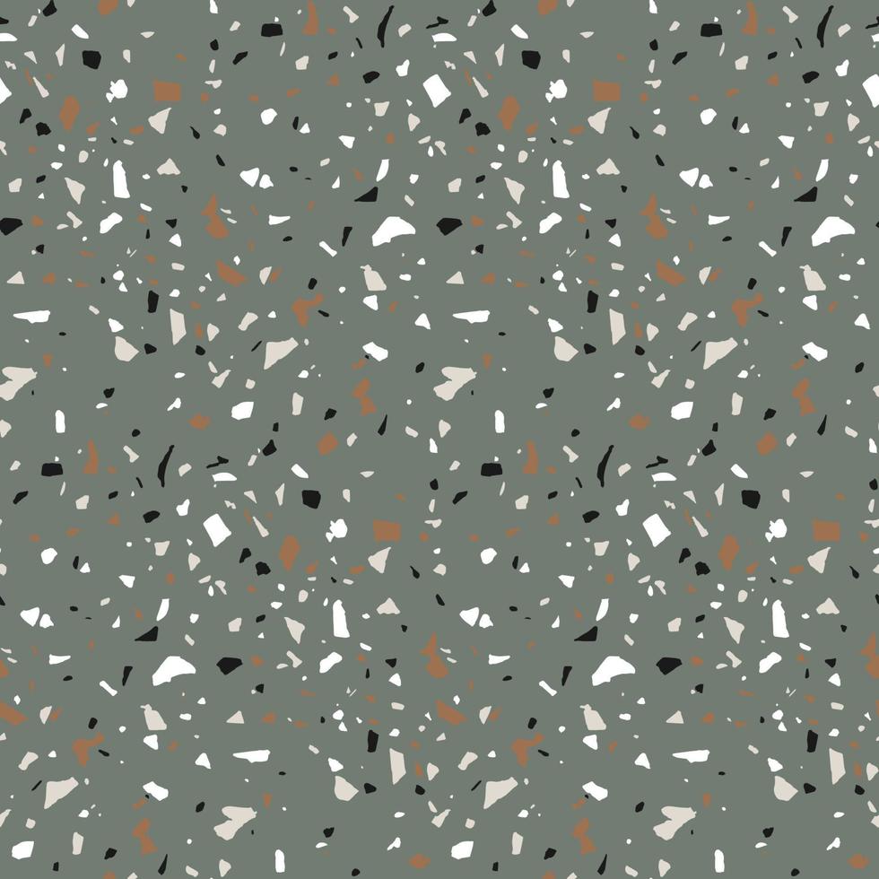 Seamless pattern in terrazzo style. vector