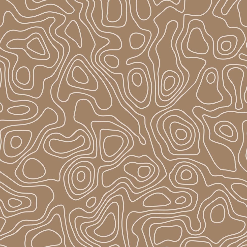 Seamless pattern in topographic map style. vector