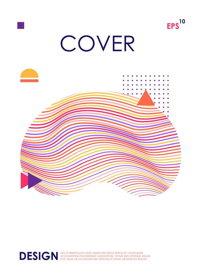 Modern cover design template. vector