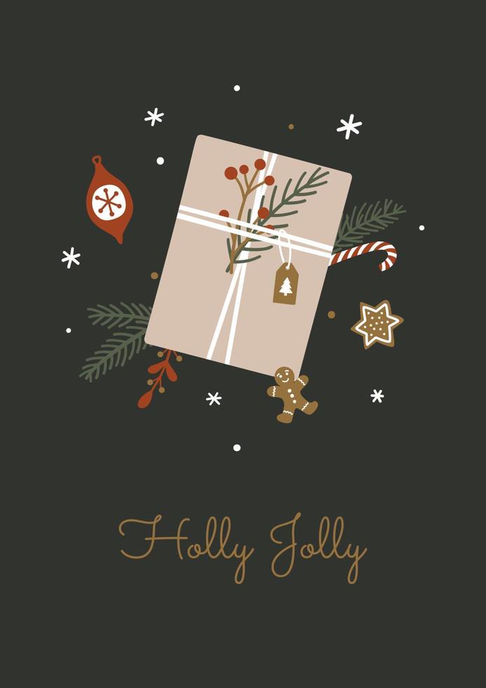 Christmas greeting cards vector