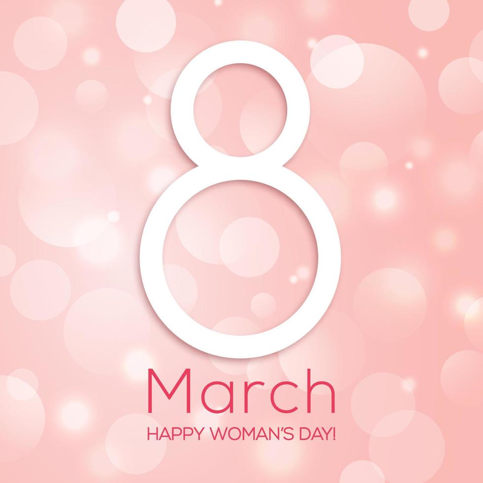 Happy Women's Day vector design.