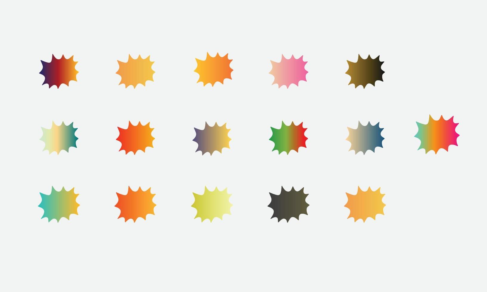 Mega set of vibrant colorful gradients color background vector