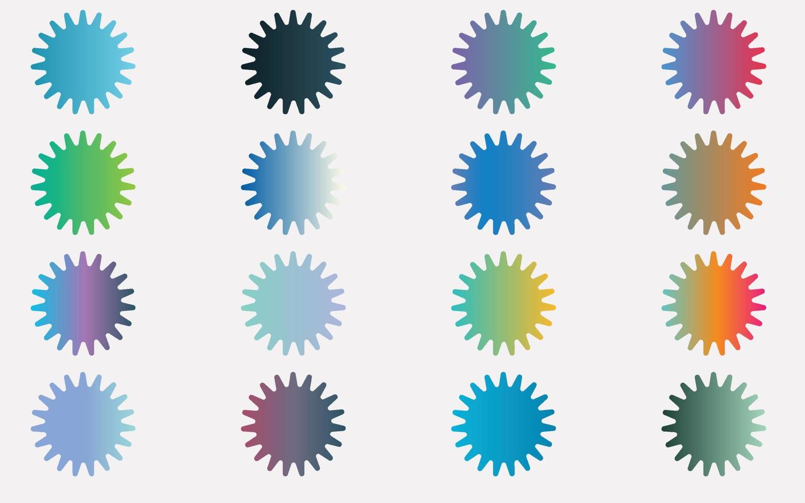 Mega set of vibrant colorful gradients color background vector