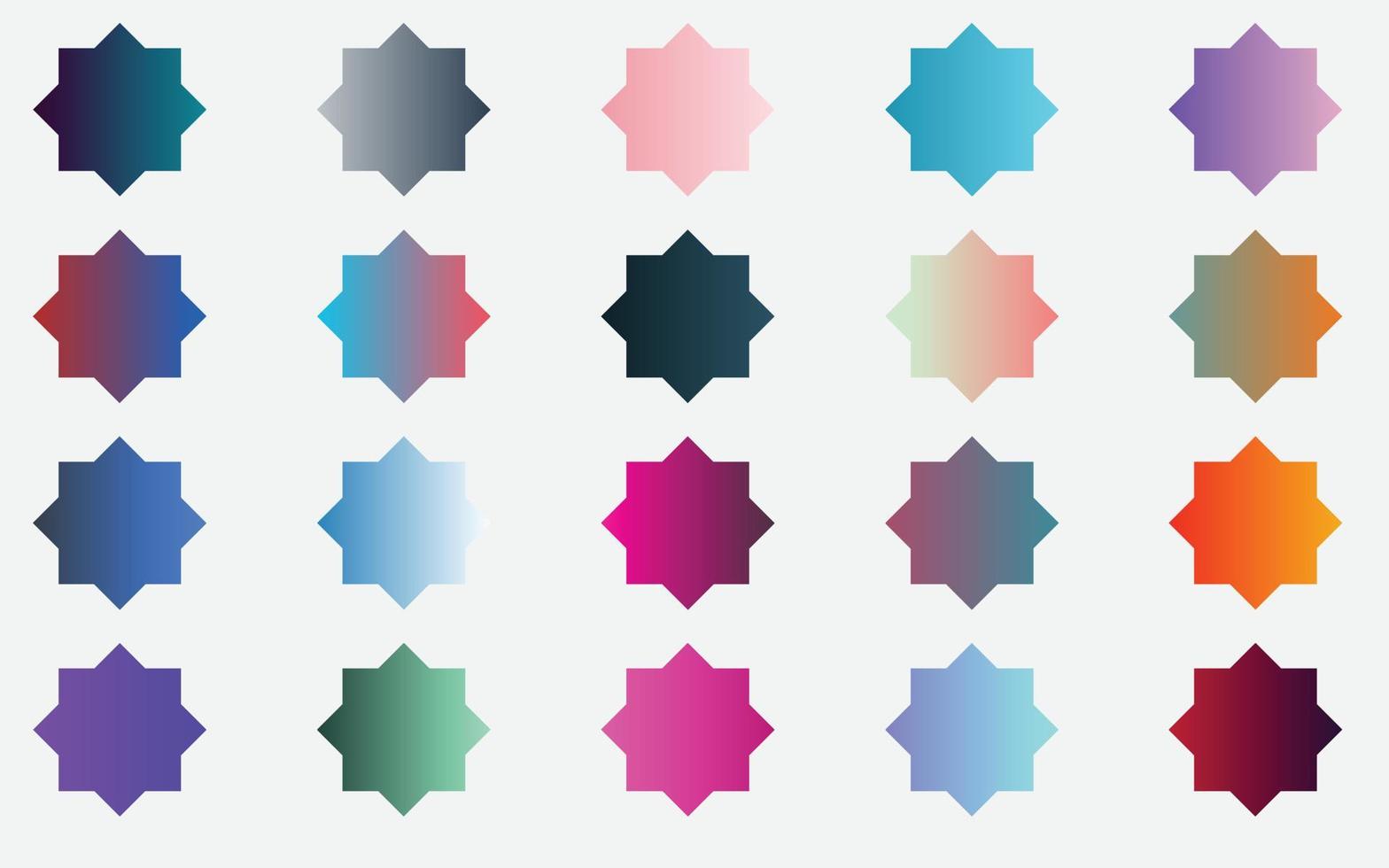 Mega set of vibrant colorful gradients color background vector
