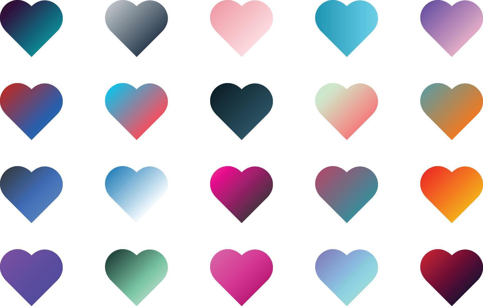 Mega set of vibrant colorful gradients color background vector