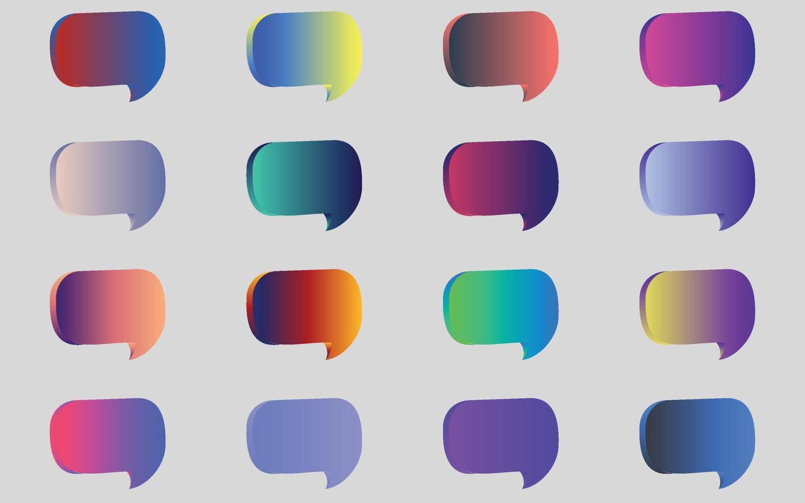 Mega set of vibrant colorful gradients color background vector