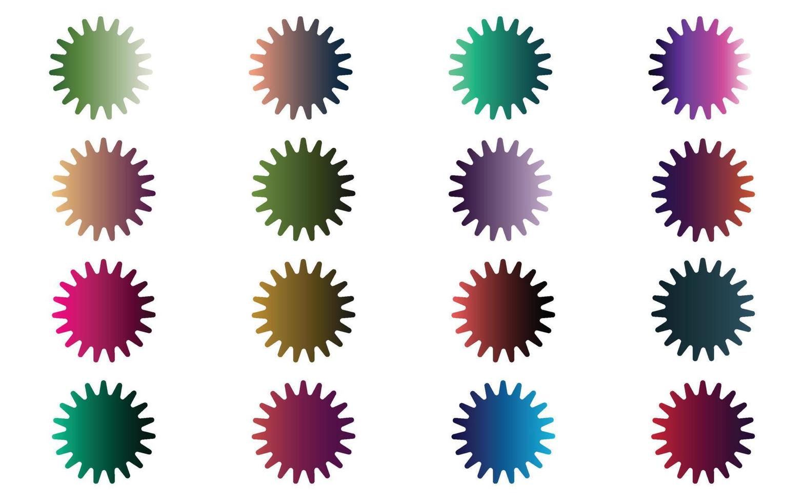 Mega set of vibrant colorful gradients color background vector