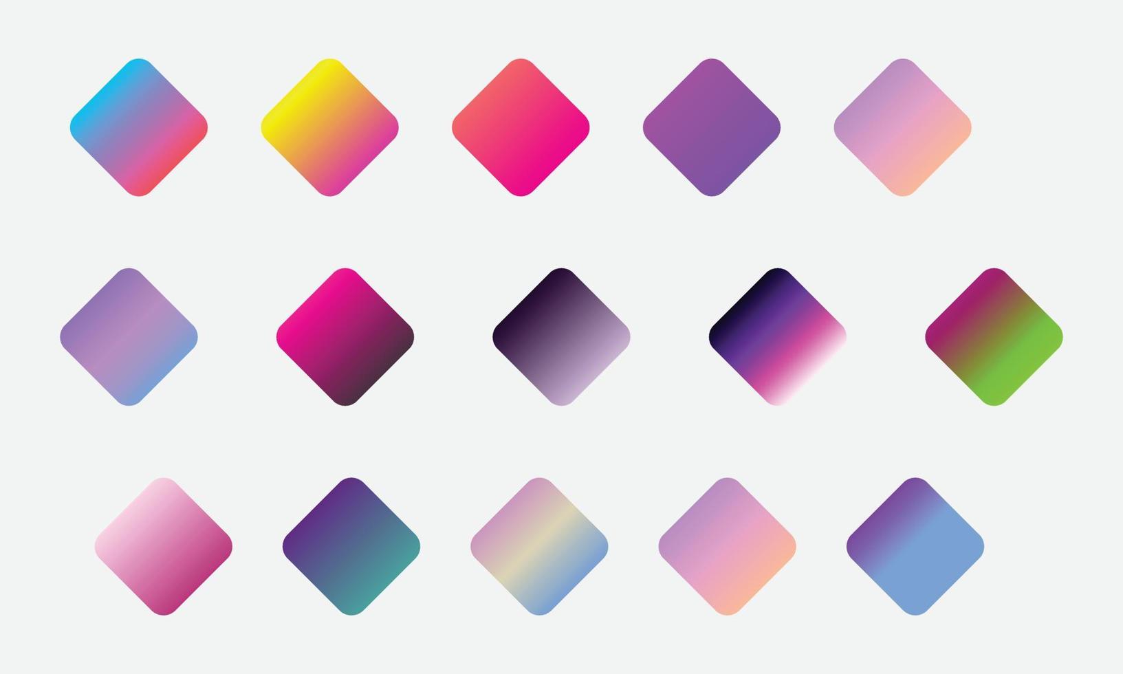 Mega set of vibrant colorful gradients color background vector