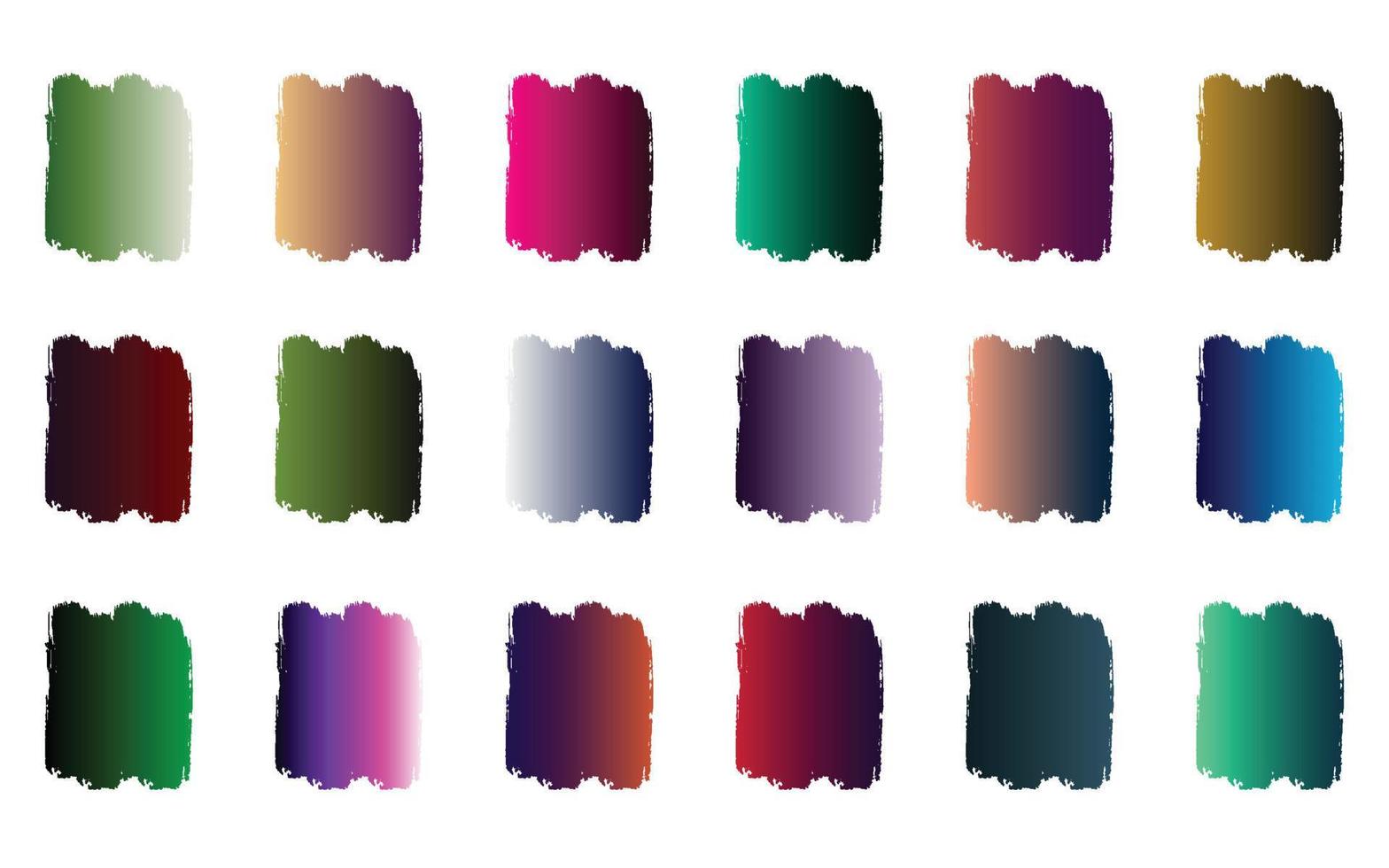 Mega set of vibrant colorful gradients color background vector