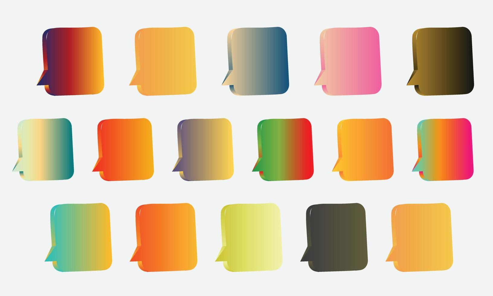 mega conjunto de fondo de color degradados de colores vibrantes vector