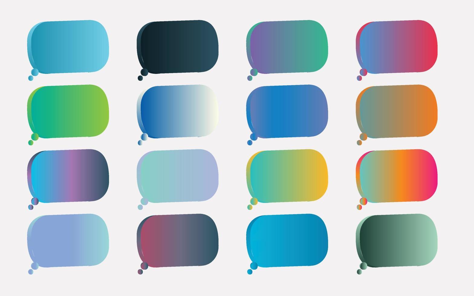 Mega set of vibrant colorful gradients color background vector