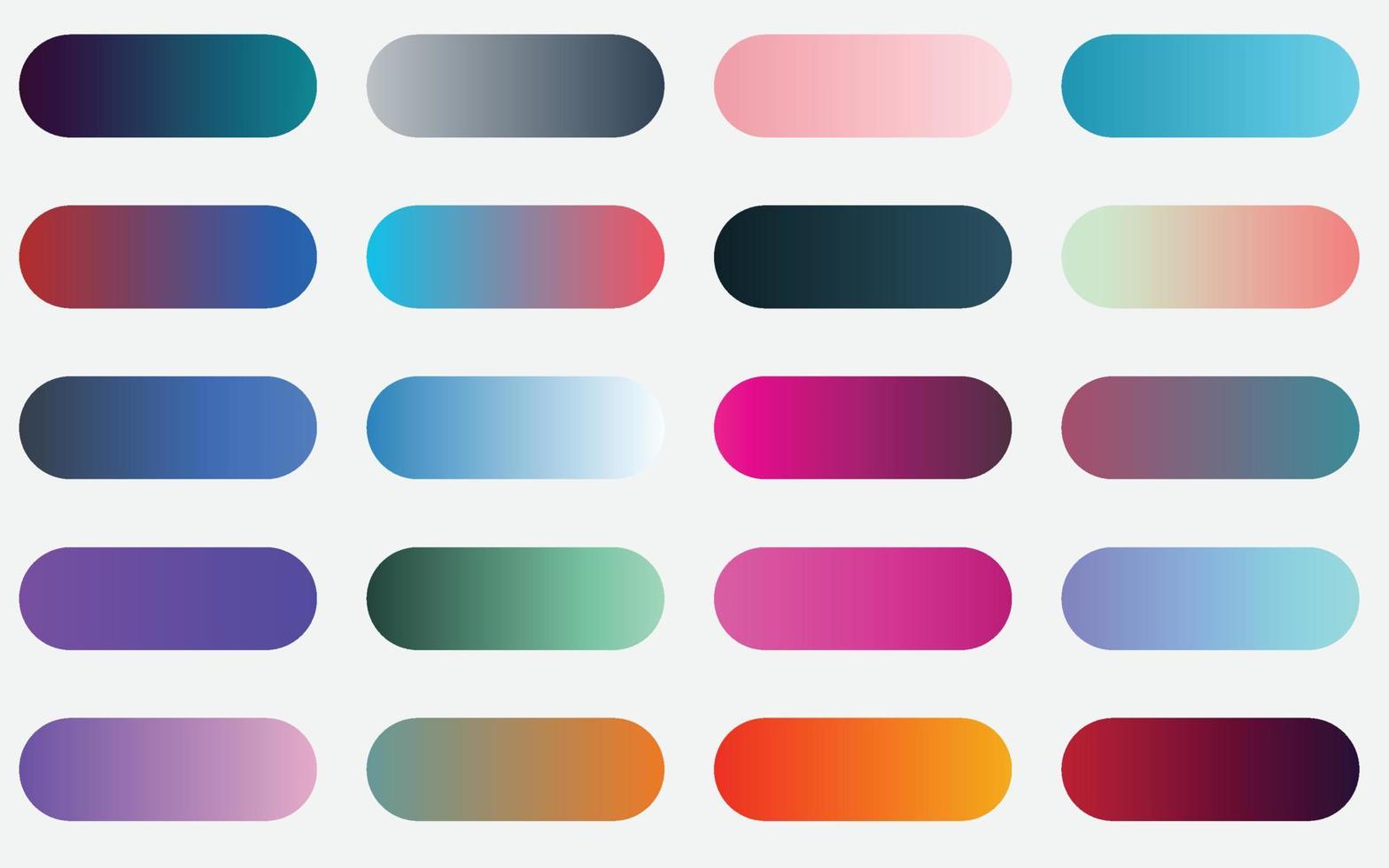 Mega set of vibrant colorful gradients color background vector