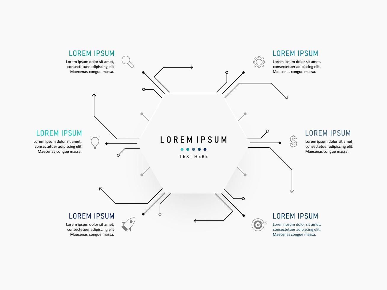 Vector Infographic label design template with icons and 6 options or steps. Can be used for process diagram, presentations, workflow layout, banner, flow chart, info graph.