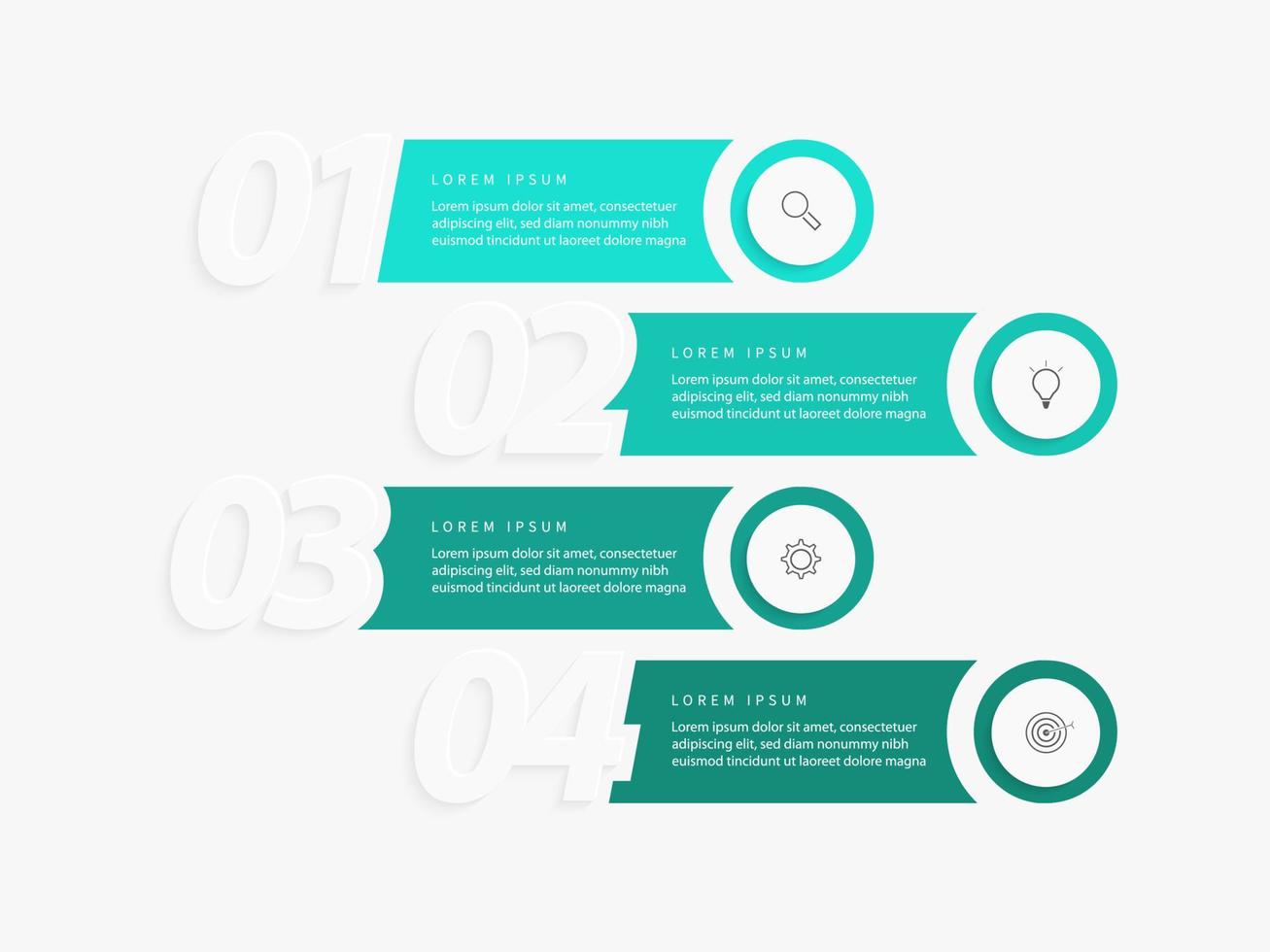 Vector Infographic label design template with icons and 4 options or steps. Can be used for process diagram, presentations, workflow layout, banner, flow chart, info graph.