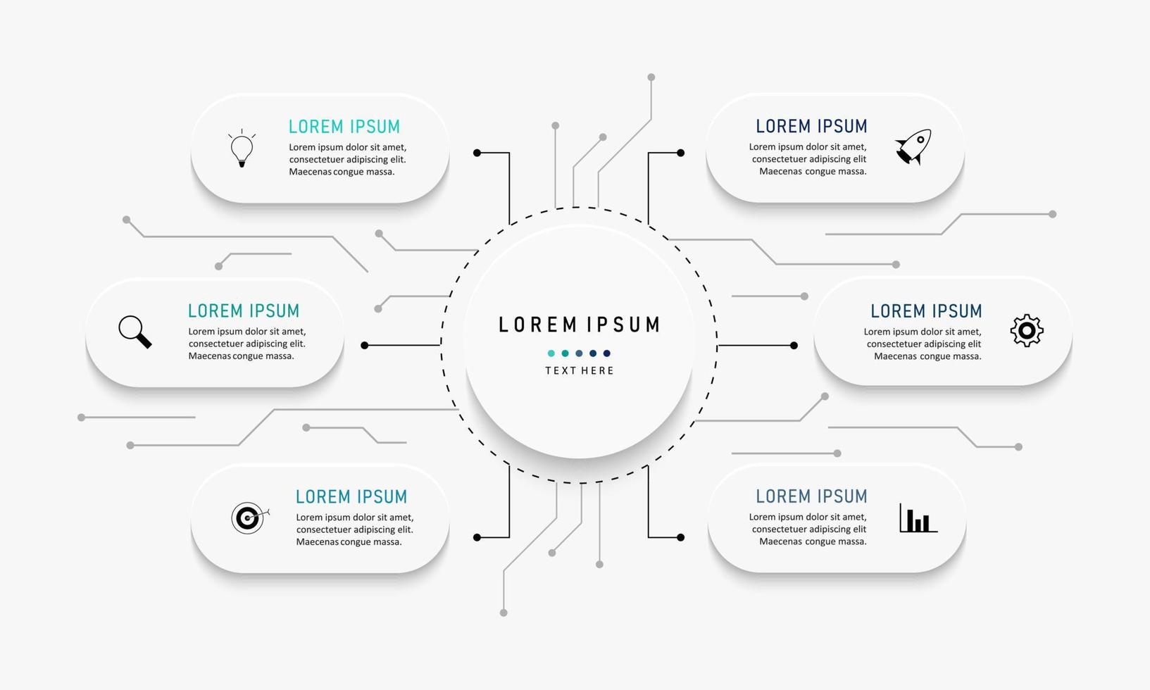 Vector Infographic label design template with icons and 6 options or steps. Can be used for process diagram, presentations, workflow layout, banner, flow chart, info graph.
