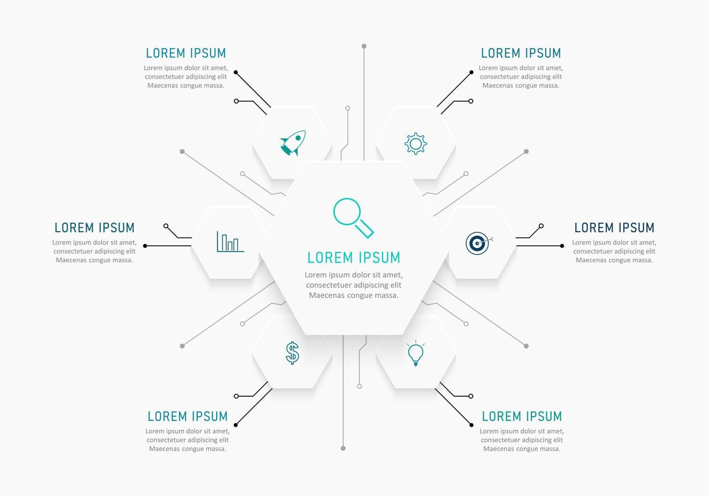 Vector Infographic label design template with icons and 6 options or steps. Can be used for process diagram, presentations, workflow layout, banner, flow chart, info graph.