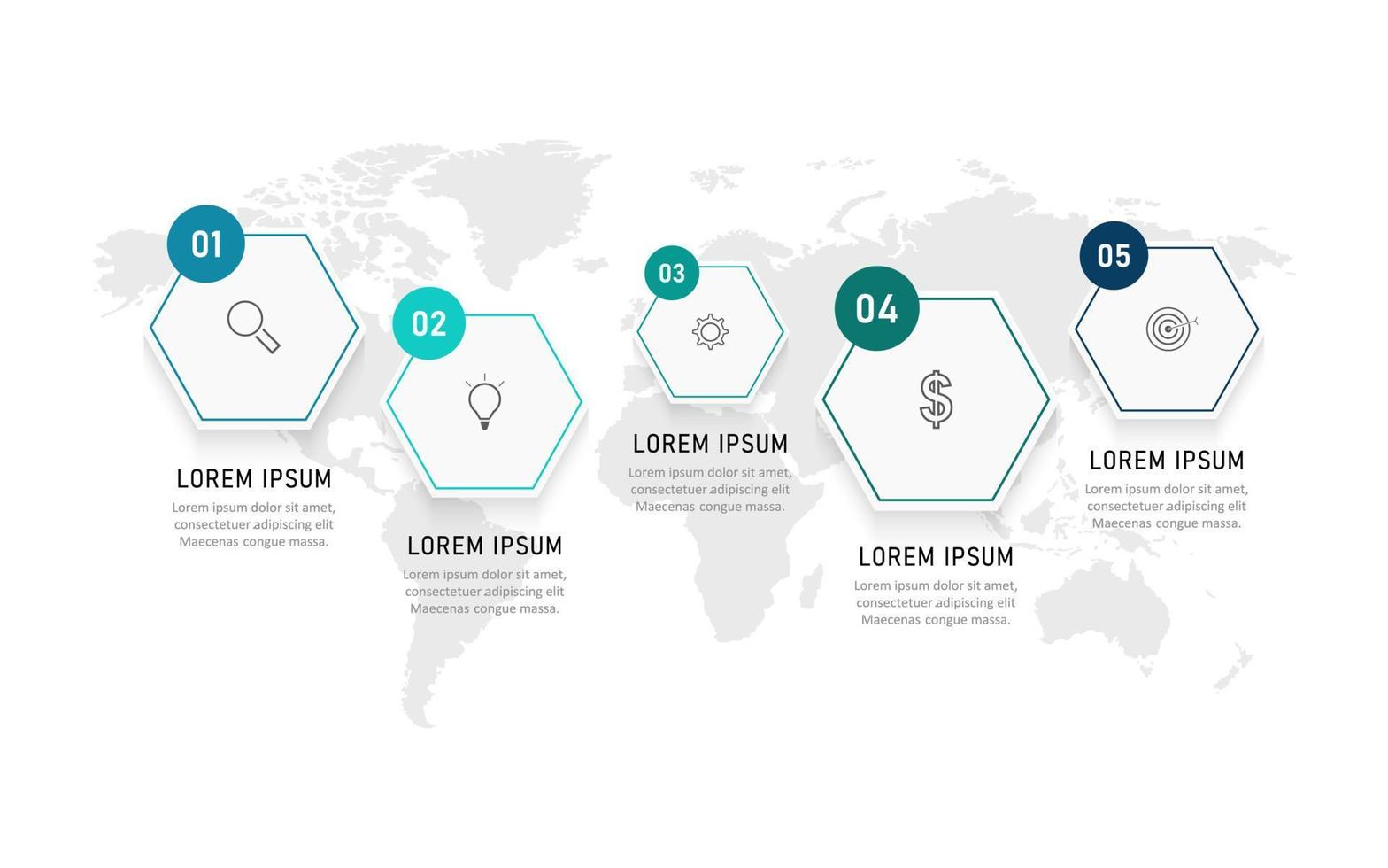 Vector Infographic label design template with icons and 5 options or steps. Can be used for process diagram, presentations, workflow layout, banner, flow chart, info graph.