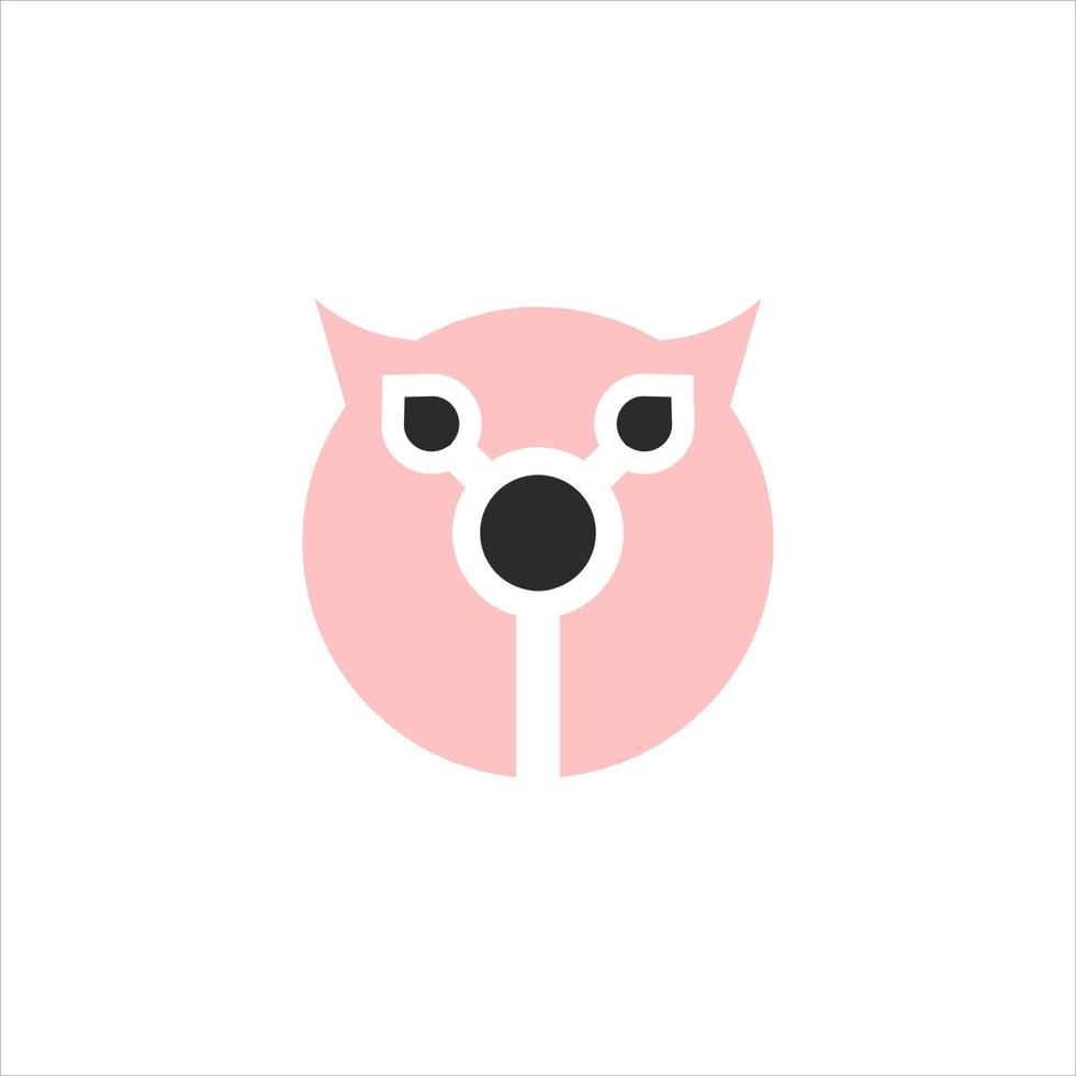 initial a pig logo icon logo, Modern Simple Pig Logo Animal Vector Symbol