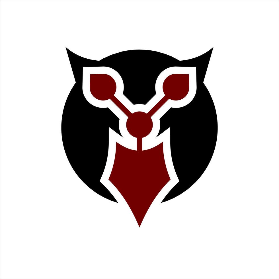 vector del logotipo de la cabeza de toro o icono de animal de vaca bisonte logotipo negro rojo, idea de cara de diablo, mascota de gradiente moderno geométrico de cuerno de ganado, signo de marca de dragón o tauro, símbolo de moda de lobo y perro